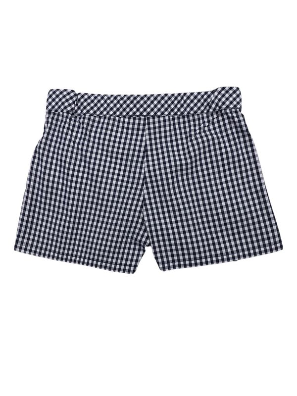 Girls Blue Printed Short Woven Trouser image number 1